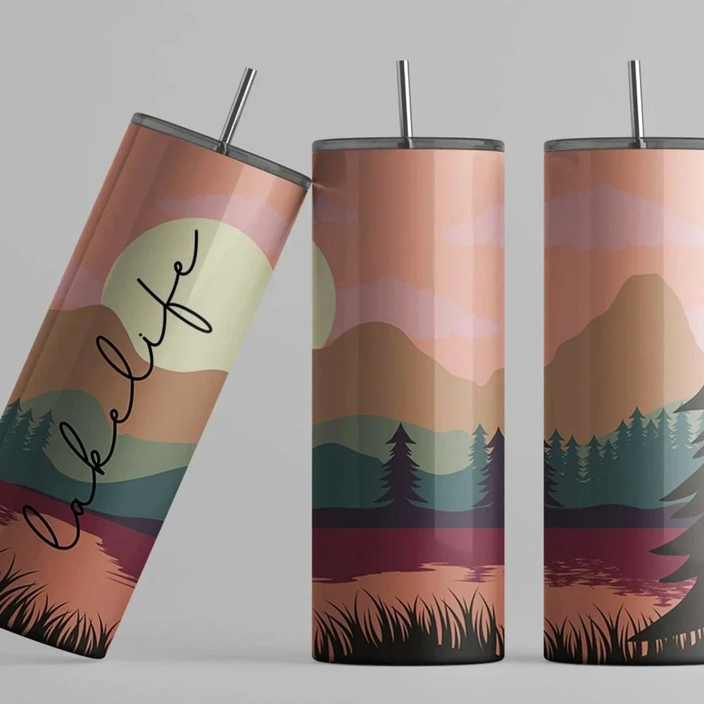 Lake Life Skinny Tumbler - Picture 2 of 2